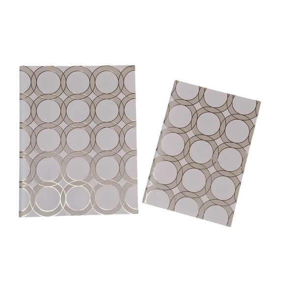 West Emory Set of 2 Golden Sands Embossed Stitched Notebooks - Picture 1 of 4